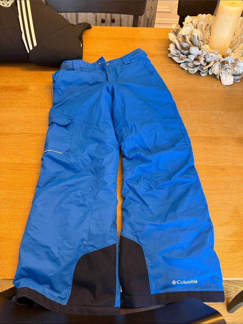 Columbia Kids Royal Blue Snow Pants with Black Reinforcements